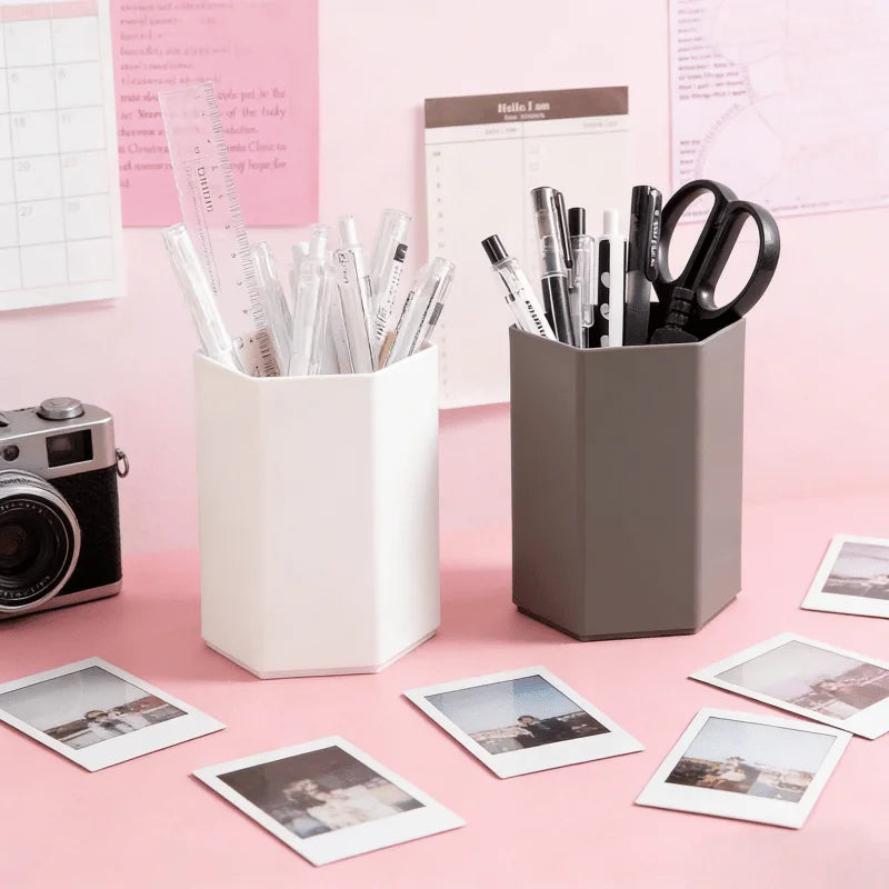 Office Desk Pen Holder - Simple and Durable, Suitable for Home Office, Dormitory, Learning Supplies Storage, and Desktop Storage