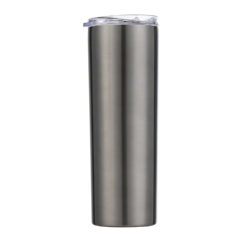 Tumblers 20 oz Skinny Straight Tumbler with Lid  Double Wall Insulated Bulk with Shrink Wrap Film for DIY Gifts