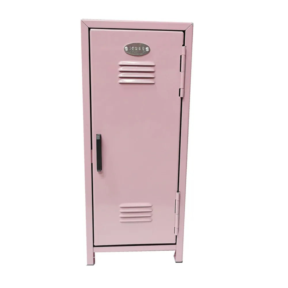 Iron Storage Box Dormitory Storage Cosmetics Paper Money Keys Bank Cards and Other Desktop Small Items Mini Locker Cabinet