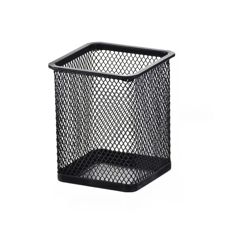 Desk Storage Tame Office Supplies Clutter Fast Black Mesh Desk Organizer Kawaii Pen Holder Stationery Organizer Office Supplies