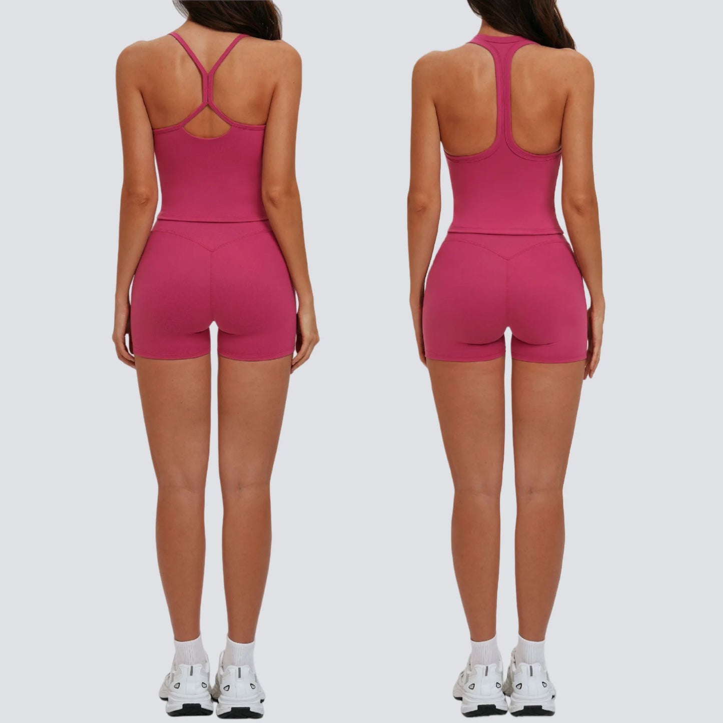 Yoga Set for Women 2026 Beauty Back Tight-Fitting Versatile Yoga Outfit Outdoor Running Sports Set Gym Wear Workout Clothes