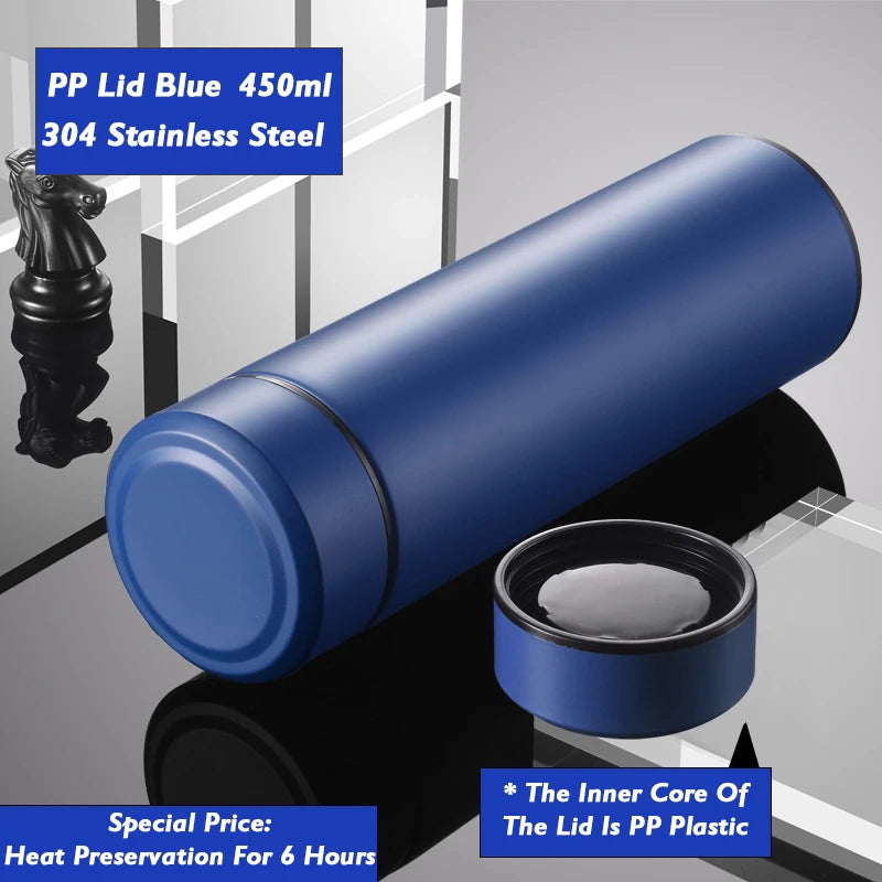 Smart Thermos Cup With Temperature Display 304 Stainless Steel Insulated Water Cup Business Gift Smart Temperature Bottles Water