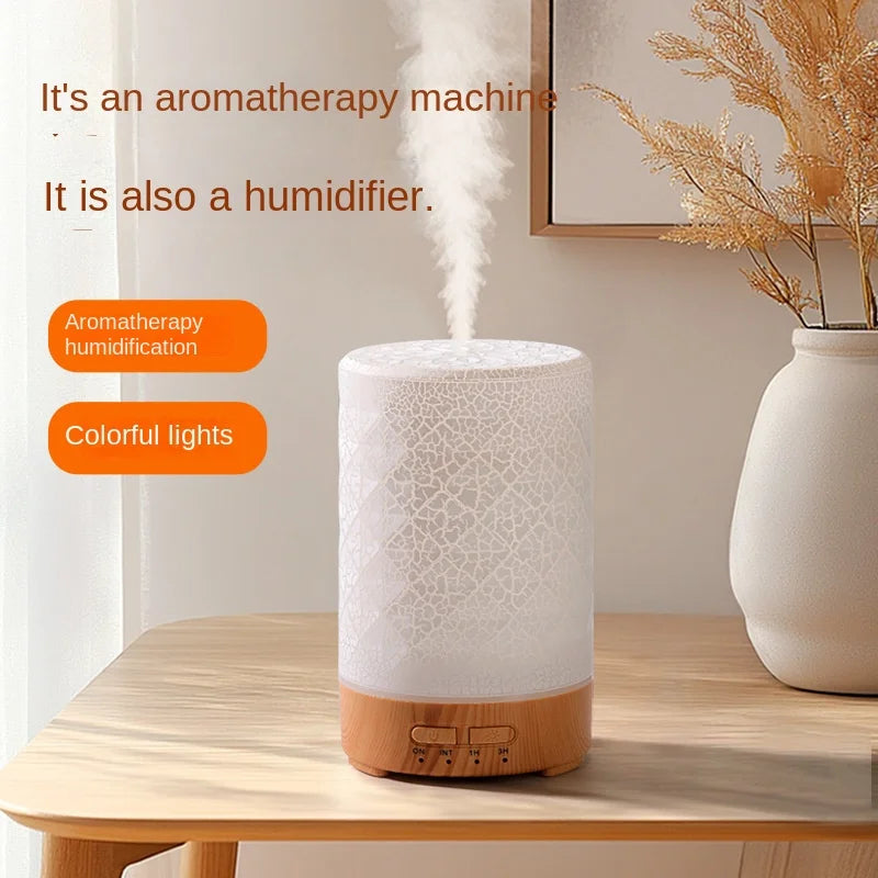 Aroma Diffuser 150ML Timing Function Ultrasonic Air Humidifier Bedroom Essential Oil Diffuser with LED Night Lights