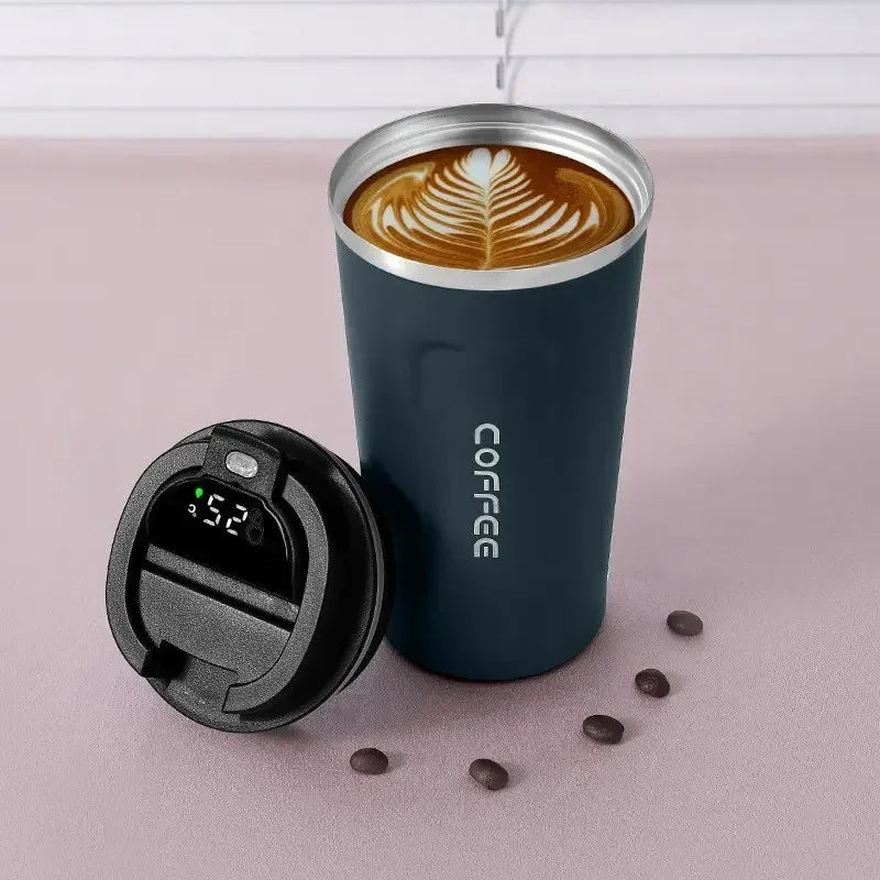 1pc 510ml Stainless Steel Smart Coffee Tumbler  Cup With Intelligent Temperature Display Portable Travel Mug