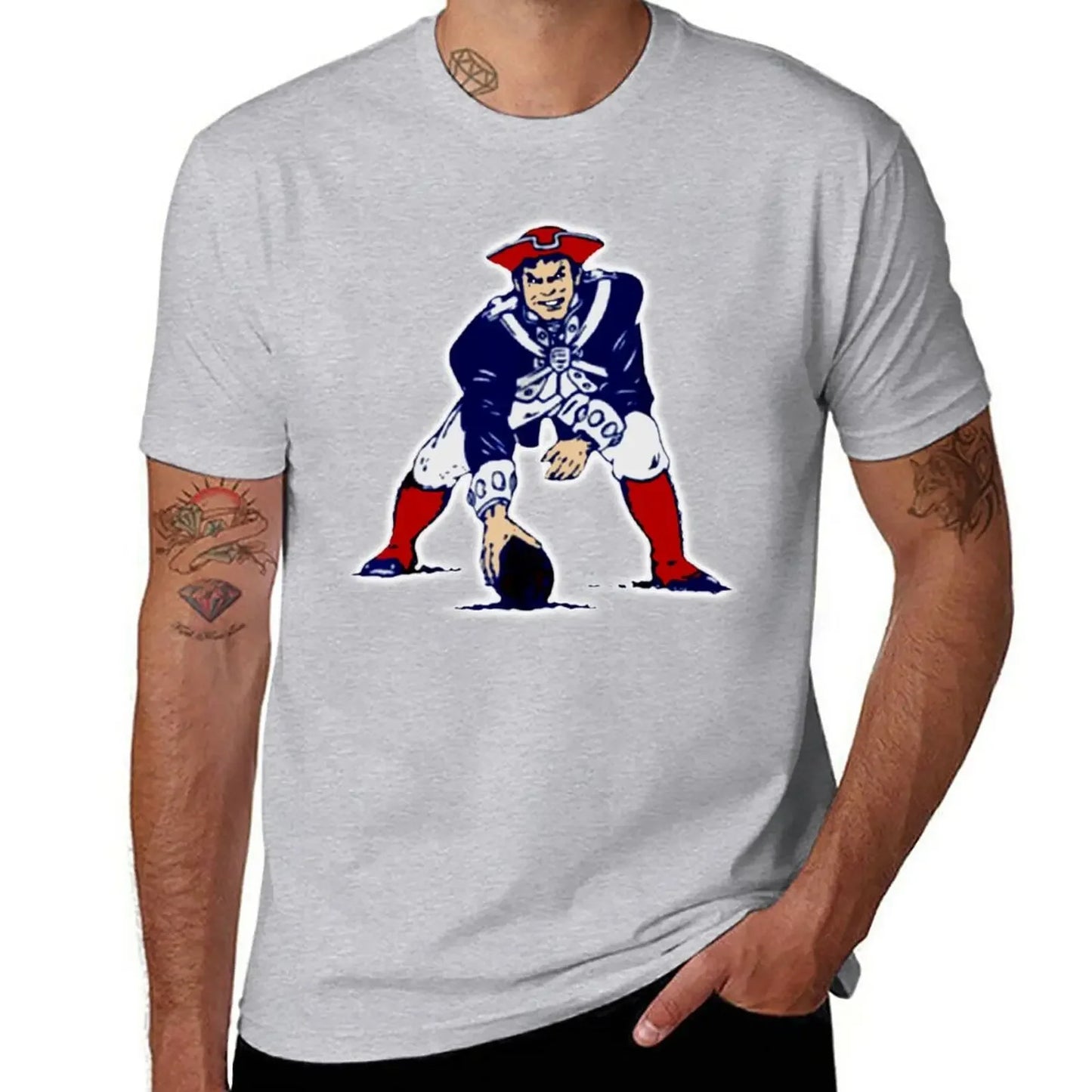 New Football Patriots T-Shirt man t shirt designer shirts clothing for men